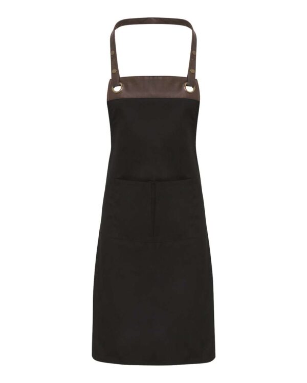 Artisan Collection by Reprime - Espresso Bib Apron with Pocket - RP123 - Image 6