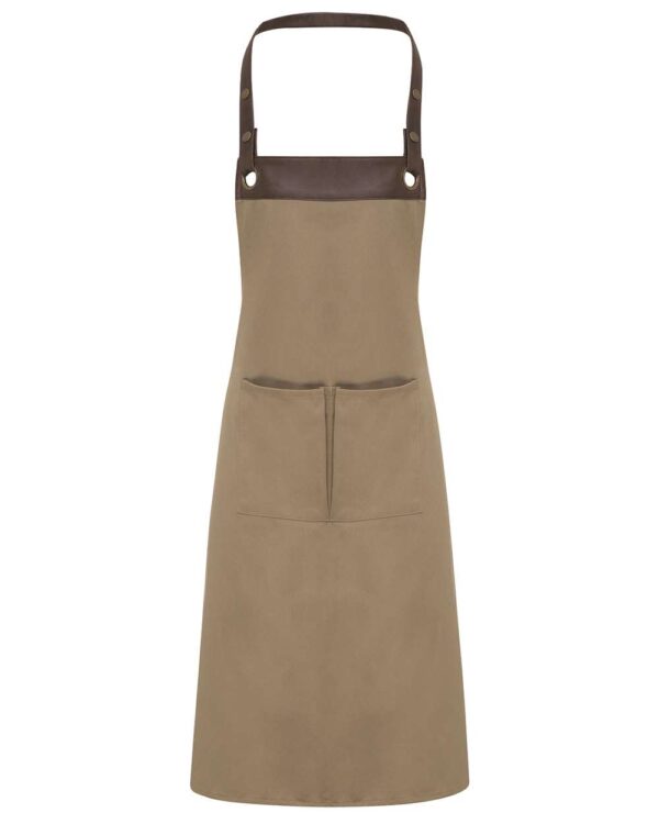 Artisan Collection by Reprime - Espresso Bib Apron with Pocket - RP123 - Image 5