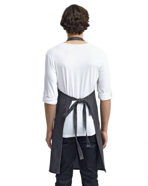 Artisan Collection by Reprime - Jeans Stitch Denim Bib Apron with Pockets - RP126 - Image 5