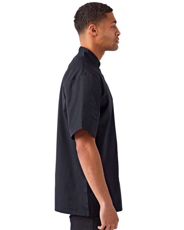 Artisan Collection by Reprime - Ten Studded Front Chef Short Sleeve Coat - RP664 - Image 4