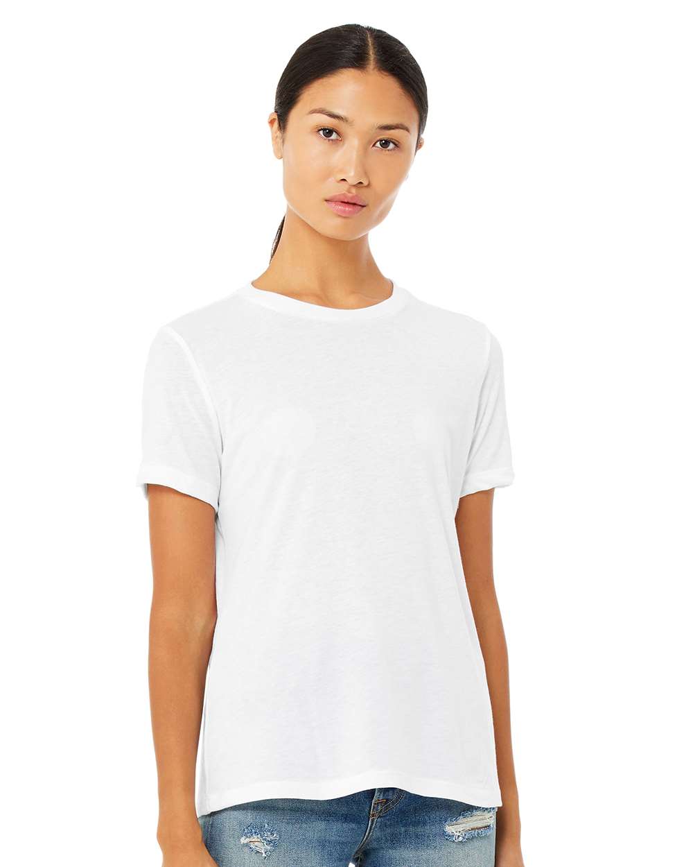 BELLA + CANVAS – Women’s Relaxed Fit Heather CVC Tee – 6400CVC