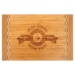 18 1/4" x 12" Bamboo Cutting Board with Butcher Block Inlay - GFT472