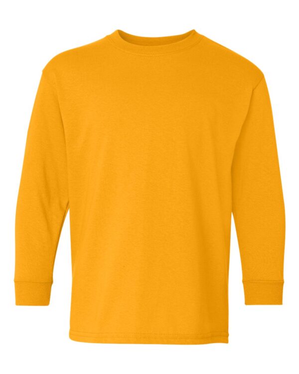 Gildan - Heavy Cotton Youth Long Sleeve T-Shirt - 5400B - Image 7