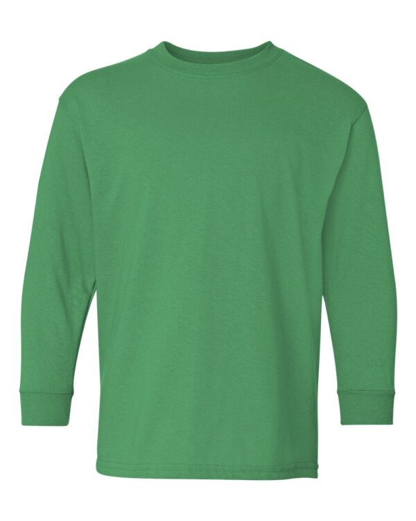 Gildan - Heavy Cotton Youth Long Sleeve T-Shirt - 5400B - Image 6
