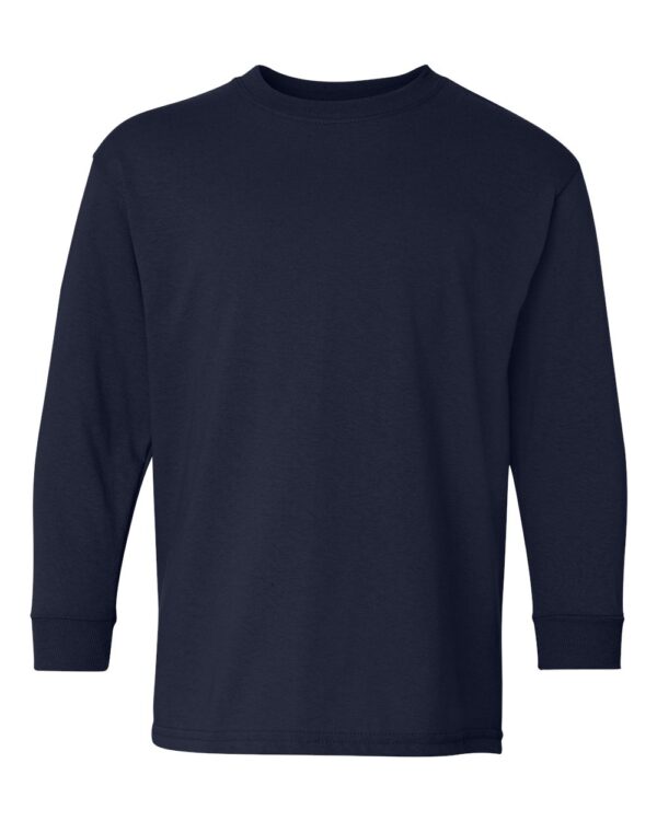 Gildan - Heavy Cotton Youth Long Sleeve T-Shirt - 5400B - Image 5