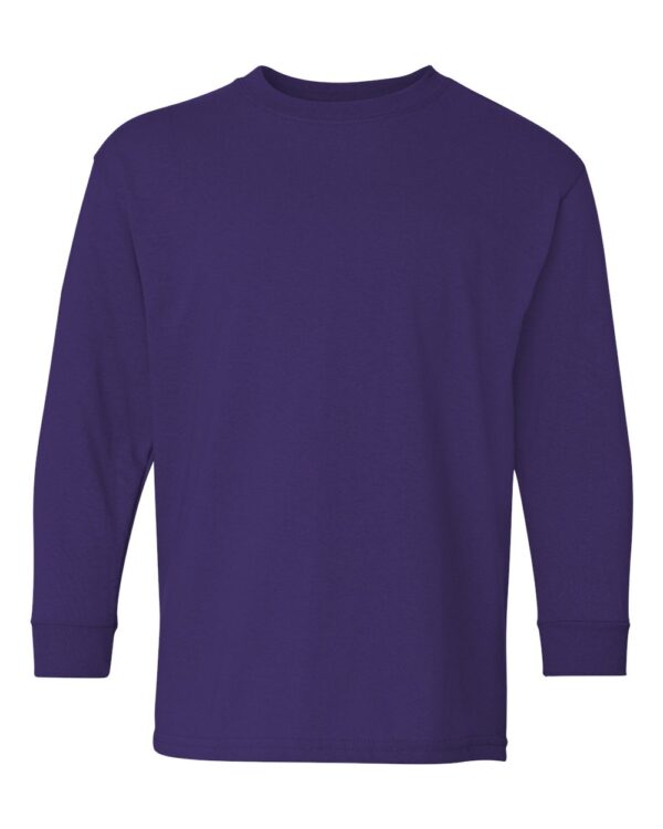 Gildan - Heavy Cotton Youth Long Sleeve T-Shirt - 5400B - Image 4