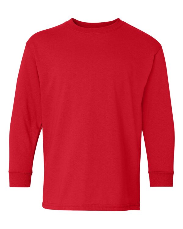 Gildan - Heavy Cotton Youth Long Sleeve T-Shirt - 5400B - Image 3