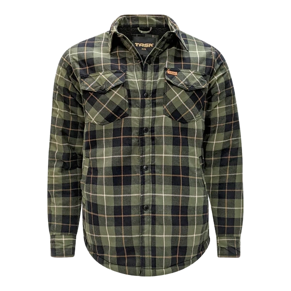 Men’s Flannel Jacket with Sherpa Lining – TK-1871