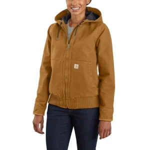 Carhartt Women's Loose Fit Washed Duck Insulated Active Jac - 104053