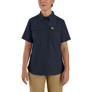 Carhartt Women's Force Relaxed Fit Lightweight Short-Sleeve Button Down Shirt - 105537