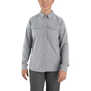 Carhartt Women's Force Relaxed Fit Lightweight Long-Sleeve Button Down Shirt - 105538