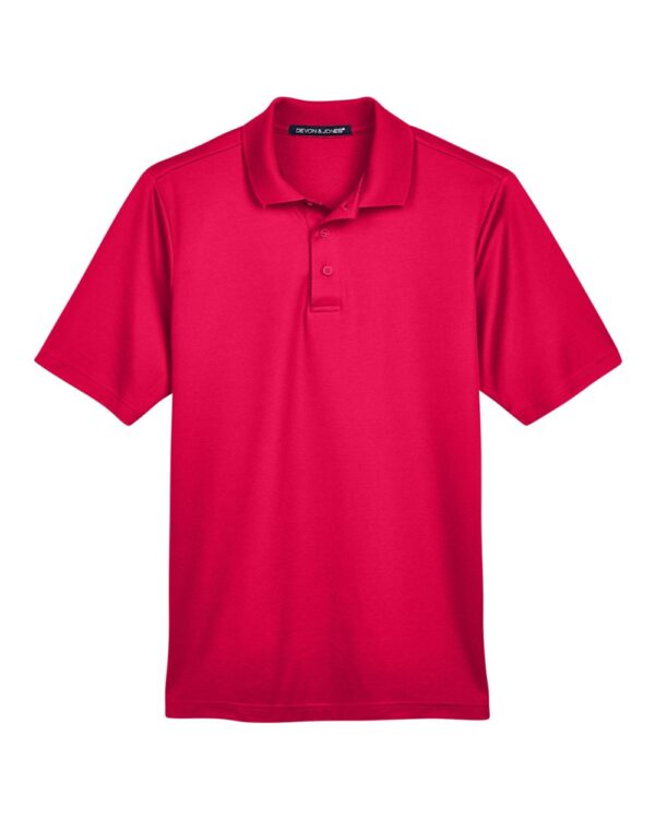 Devon & Jones - Men's CrownLux Performance Tall Plaited Polo - DG20T - Image 6