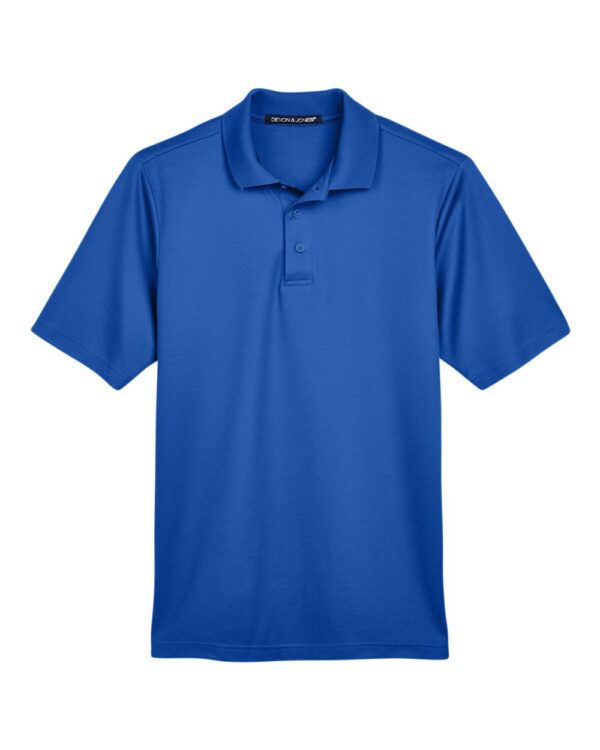 Devon & Jones - Men's CrownLux Performance Tall Plaited Polo - DG20T - Image 5