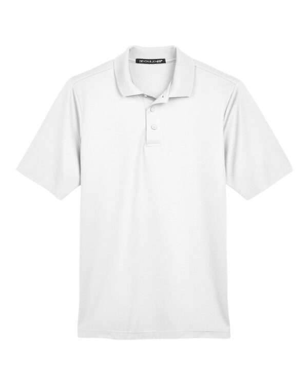 Devon & Jones - Men's CrownLux Performance Tall Plaited Polo - DG20T - Image 4