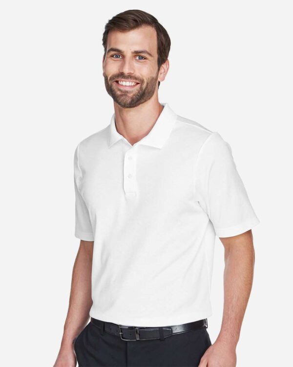 Devon & Jones - Men's CrownLux Performance Tall Plaited Polo - DG20T - Image 2