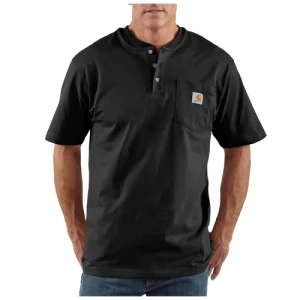 Carhartt Loose Fit Heavyweight Short-Sleeve Pocket Henley T-Shirt - K84