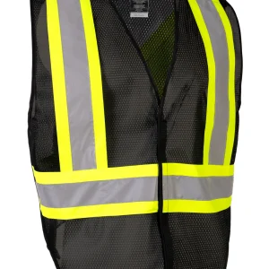Lightweight Polyester Mesh Safety Vest with 5-Point Tear-Away - 022-TV7