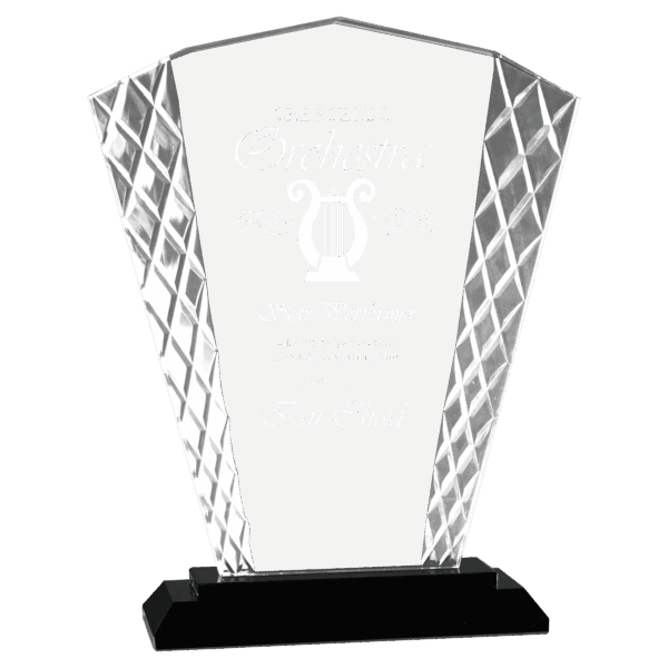8" Fan Accent Glass on Black Base - ACG21 - Image 2