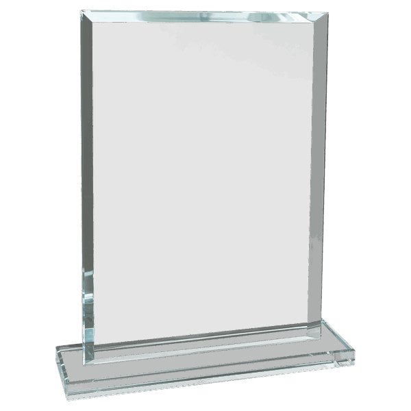 7 3/4" Rectangle Clear Glass Award - CGS32