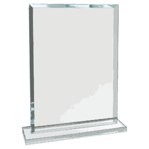 8 1/2" Rectangle Clear Glass Award - CGS33