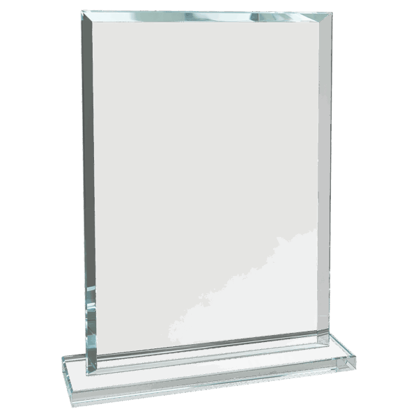 8 1/2" Rectangle Clear Glass Award - CGS33