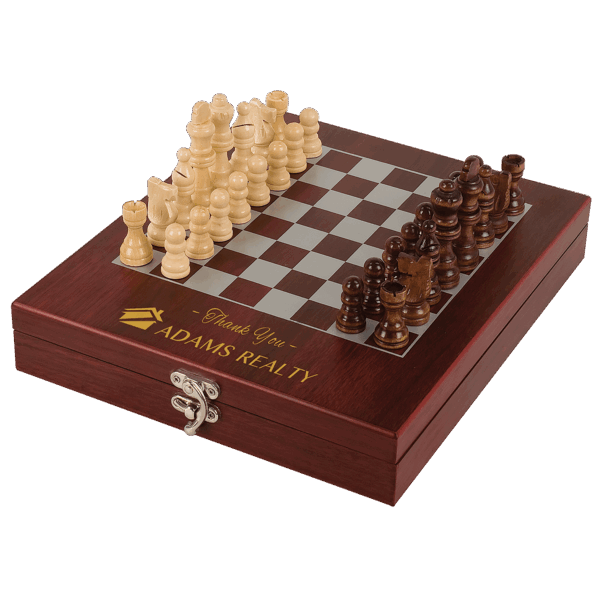 Rosewood Finish Chess Set - CHES01A