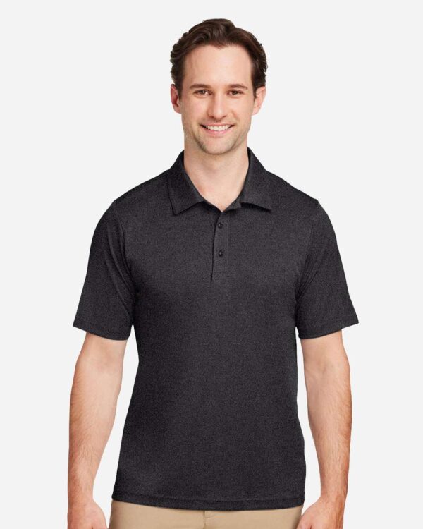 Team 365 - Men's Zone Sonic Heather Performance Polo - TT51H - Image 2