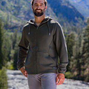 Cutter & Buck Roam Recycled Buttery-Soft Knit Mens Full Zip Hooded Jacket -MCK01345