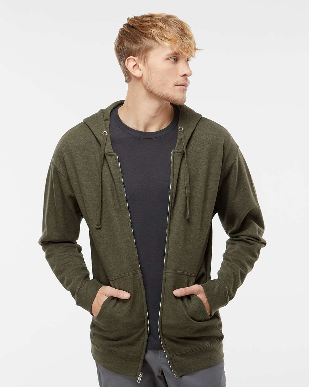 Independent Trading Co – Midweight Full-Zip Hooded Sweatshirt – SS4500Z