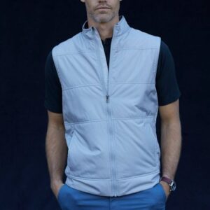 Cutter & Buck Stealth Recycled Hybrid Quilted Mens Windbreaker Vest - MCC00008