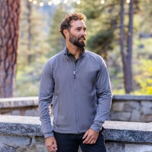 Cutter & Buck Adapt Recycled Soft Knit Stretch Mens Hybrid Full Zip Jacket - MCC00032