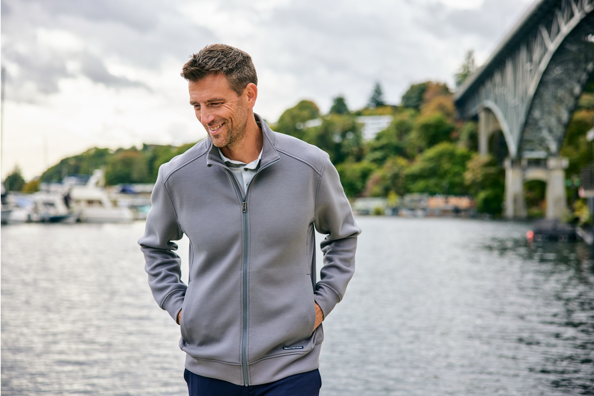 Cutter & Buck Roam Recycled Buttery-Soft Knit Mens Full Zip Jacket – MCK01281
