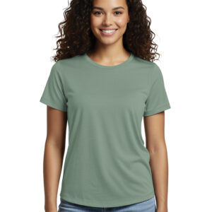 ALLMADE® WOMEN'S RELAXED ORGANIC COTTON SCOOP NECK TEE. AL2108CA